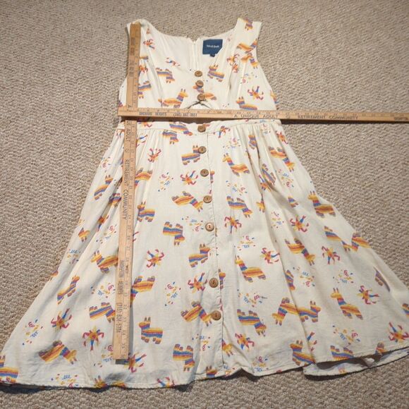 ModCloth Keeping On Piñata Cutout Dress Womens XL Cream Linen Blend Novelty - Picture 2 of 12